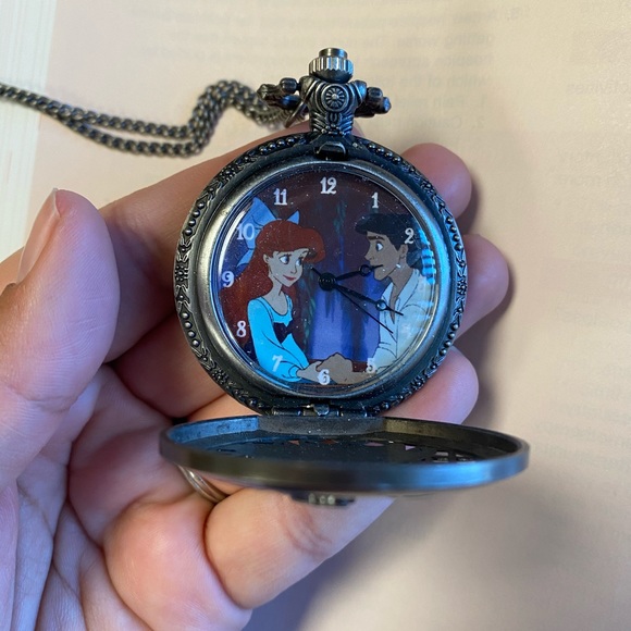 Disney Jewelry - Disney Little Mermaid Pocket Watch Necklace